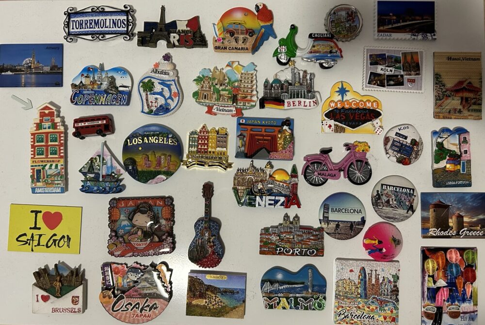 Visited places magnets