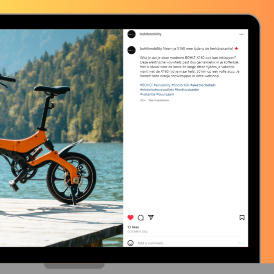 BOHLT Instagram copy