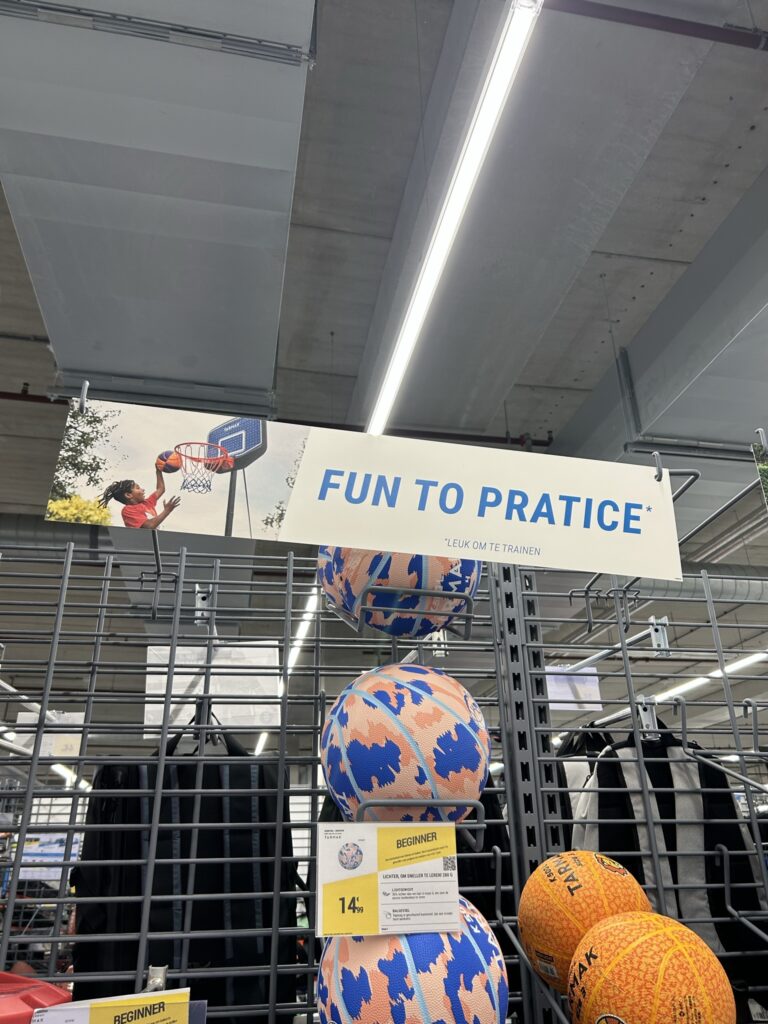 Decathlon, taalfout