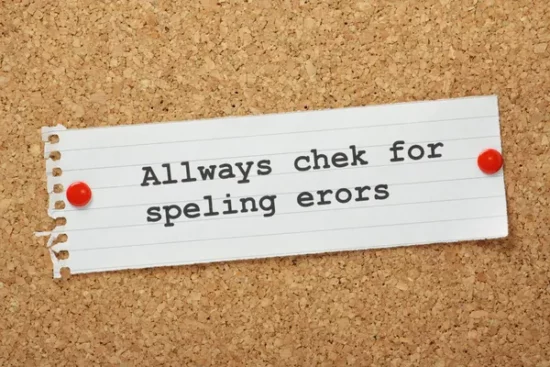 Spelling error header