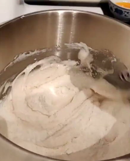 macaron shell mixture