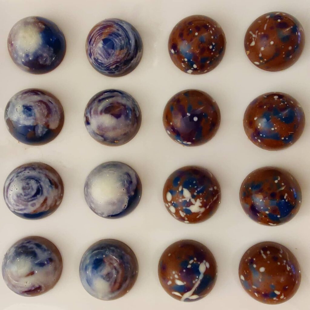 shiny pralines