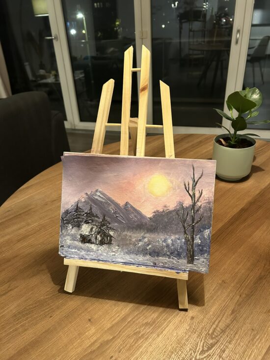 Bob Ross paint-a-long result